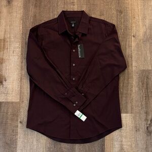 Van Heusen Men's Dark Maroon Dress Shirt